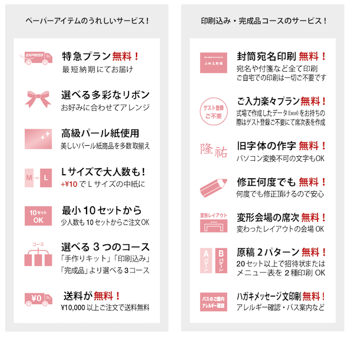 結婚式 席札の通販 手作りも印刷込みもお得なデザインストア デザインストア